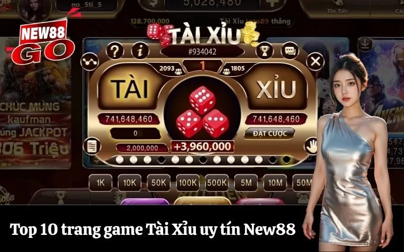 Top 10 trang game Tài Xỉu uy tín New88