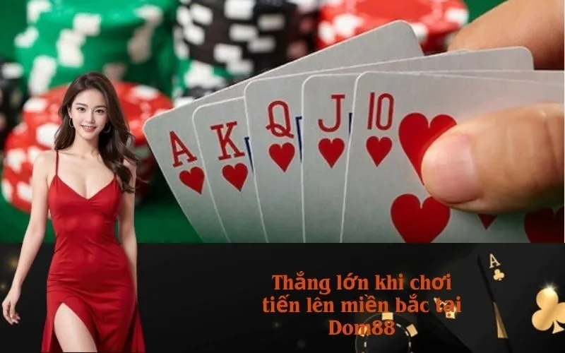 Thắng lớn khi chơi tiến lên miền bắc tại Dom88